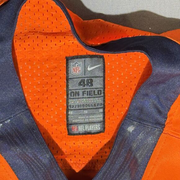 NEW Nike Elite Authentic Peyton Manning Denver Broncos Orange Jersey 48 NWT - Picture 6 of 15